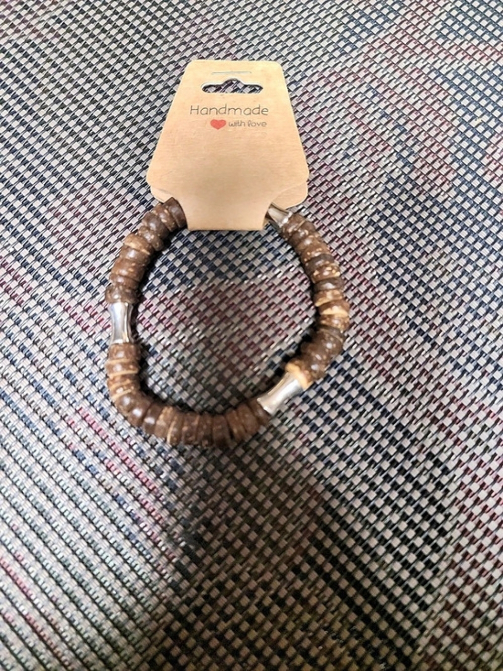 Handmade Brown Beaded Bracelet